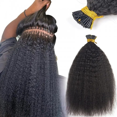 Human Hair I Tip Hair Extensions Kinky Straight | Human Hair Wig | Lace Front